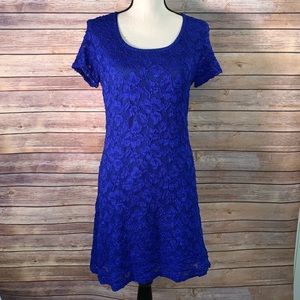 Maurices Blue Lace Evening Dress